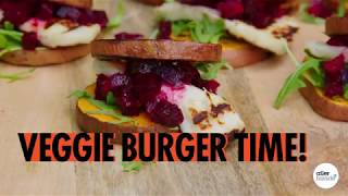 Burger van zoete aardappel en halloumi  Allerhande [upl. by Buchanan]