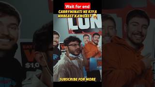 CarryMinati Ne KiyaMrBeast Ka Roastshortstrandingcarryminatimrbeastroasting [upl. by Collins]