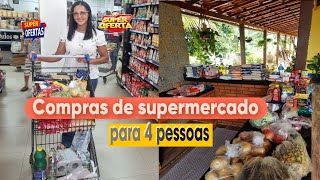 Compras do mês a PRIMEIRA do ano preços subiram MUITO😳 VALOR total de tudo [upl. by Jordain276]