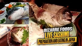 Bizarre Foods  Live Sashimi Preparation and Eating in Japan [upl. by Guido323]