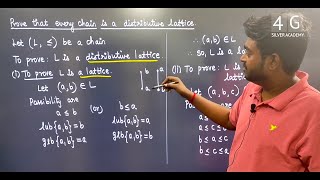 Prove that every chain is a distribution lattice in Tamil Discrete Mathematics in Tamil Unit 5 [upl. by Ahsiem]