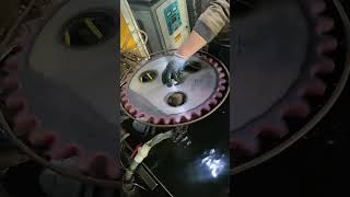 🔥 Induction Hardening in Action Watch Gears Strengthen to Perfection ✨ [upl. by Vassaux]