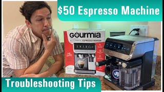 50 Gourmia Espresso Maker Part 2 Troubleshooting Tips [upl. by Helga222]