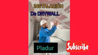 instalación de placas de yeso laminado Pladur drywall en bajo cubierta [upl. by Neetsyrk969]