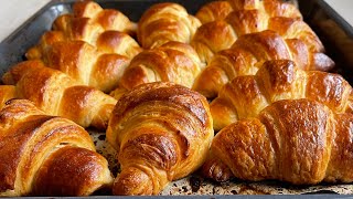 CROISSANTS FATTI IN CASA 🥐I CORNETTI SFOGLIATI UNA RICETTA SEMPLICE 👌 [upl. by Drofdarb]