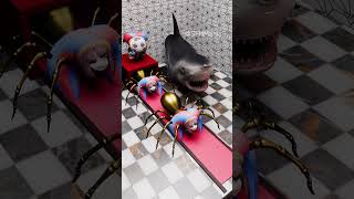 OHIO TADC TEAM Spider Pomni VS Baby Shark Nom Nom Nom Yum Yum Skibidi Toilet Animation [upl. by Ojibbob202]