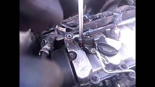 How to change diesel injectors on Hyundai Tucson 20 CRDi year 2007 [upl. by Eilujna]