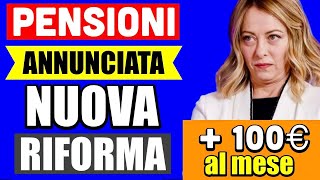 ULTIMORA PENSIONI 👉 ANNUNCIATI NUOVI AUMENTI di 100€ al MESE SECONDA RIFORMA IRPEF 💰 [upl. by Nylarahs]