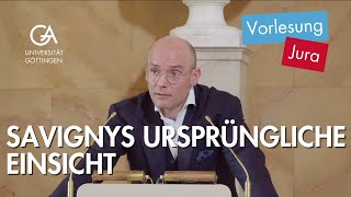 Florian Meinel Savignys ursprüngliche Einsicht [upl. by Ardnama371]