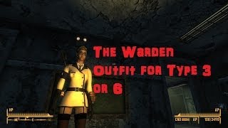 The Warden Outfit for Type 3 or 6 Mod Fallout New Vegas [upl. by Yekcin]