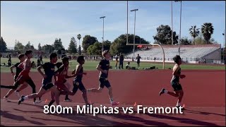 2024 Milpitas vs Fremont 800m [upl. by Atinus]