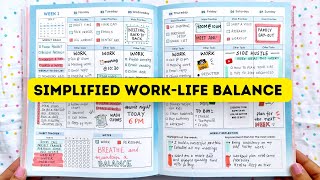 How to use your Planner to manage a WORK LIFE BALANCE  Planner Setup 2024 [upl. by Tabib]