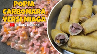 FULL VIDEO Resepi Popia Carbonara Versi Niaga  Tips Inti Nampak Penuh dan Padat [upl. by Vena617]