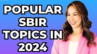 Top 5 Hottest SBIR Topics in 2024 Healthcare Biotech AI Renewable Energy amp More [upl. by Nocaj]