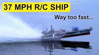 Worlds Fastest RC Aircraft Carrier [upl. by Hearn388]