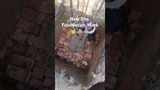 New Site Foundation Work 🏘🏘🤟🤟constructionbusiness youtubeshortsmanojdey minivlog youtubemini [upl. by Nodnahs798]