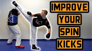 How to Improve Your Spin Kicks Circular Motion  GNT Taekwondo Tutorial [upl. by Steffi900]