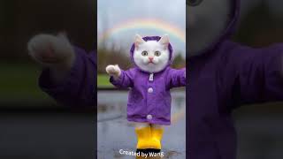 Cute dancing cat 🐈 crazy kitty adorablecats [upl. by Nur8]