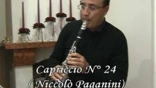 N Paganini Capriccio N°24 for Clarinet [upl. by Conrado]