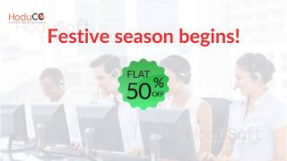 Flat 50 Off on HoduCC  Call Center Software [upl. by Luby733]