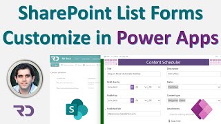 How to Customize SharePoint list forms with Power Apps  Beginners Tutorial [upl. by Schwarz]