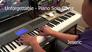 quotUnforgettable by Natalie Cole  Piano Solo Coverquot [upl. by Aeduj]