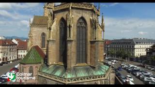 Visit colmar by drone  Visite de Colmar en drone [upl. by Ledarf]