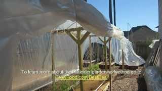 Mittleider Gardening InGarden Greenhouse How To Build [upl. by Noami]