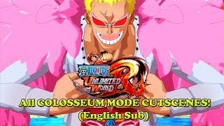 One Piece Unlimited World Red All Colosseum Mode Cutscenes English Sub [upl. by Sibyls518]