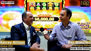 G2E Asia 2024 From the Floor – Aruze’s Kelcey Allison [upl. by Cattan]