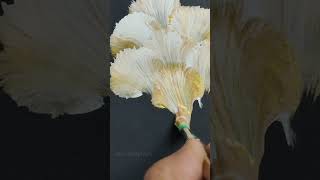 White and Golden Florals shortsviral viralart satisfying floral floraldesign floralart [upl. by Borrell]