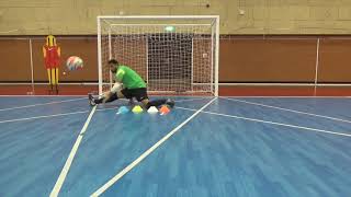 Goalkeeper training futsal  Qatar national team [upl. by Jehius823]