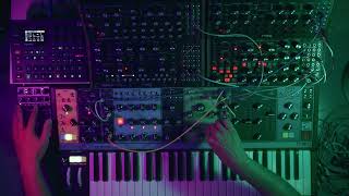 Moog Modular Session 10 quotExplore the Vastness of Andromedaquot MatriarchMother32DFAMSubHSyntakt [upl. by Naahs]