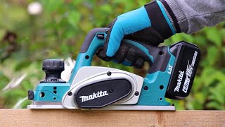 Makita DKP180 Cordless 18V LXT Planer [upl. by Marabel]