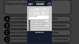 📘 QUIZ Nº 397  QUESTÃO DE PORTUGUÊS PARA CONCURSO quiz shorts concurso portugues simulado [upl. by Siraj624]