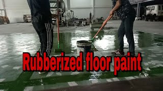 Paano mag pintura ng flooring Rubberized flooring paintKONSTRAKSIYON BOY [upl. by Paley289]