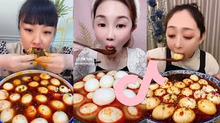 CRAZY CHINESE EGG EATING MUKBANGS  tiktok compilation  eating asmr tiktok mukbang chinesefood [upl. by Aviv982]