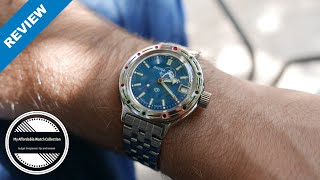 Vostok Amphibia 420059 quotScubadudequot Watch Review  Beautiful And Rugged Diver [upl. by Ardnoel387]