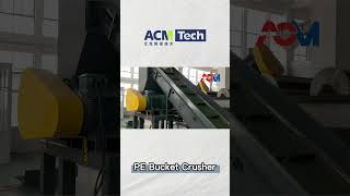 PE Bucket Crusher machine plastic crusher shredder PEBucket bottle [upl. by Layney]