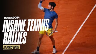 Insane tennis rallies at Paris2024 🎾 [upl. by Roon]