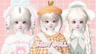 TUTORIAL ZEPETO oplas baby doll cute soft🧸✨face tutorialcute softzepeto🎀 [upl. by Norraf]