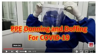 PPE Doffing WHO and CDC sequence for COVID19 [upl. by Auod]