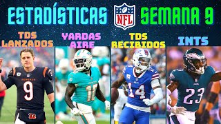 Estadísticas y Galardones  Semana 9  NFL 2022 [upl. by Ahtar]