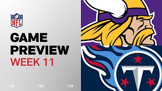 Minnesota Vikings vs Tennessee Titans  2024 Week 11 Game Preview [upl. by Joy]