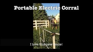 Super Easy Portable Electric Corral for Horses [upl. by Gnol]