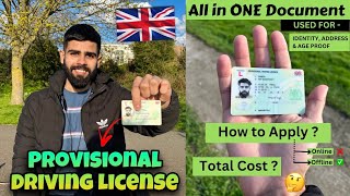 UK Provisional Driving License for International Students  How to Apply for a Provisional License [upl. by Ermina600]