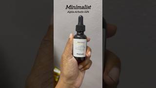 Minimalist Alpha Arbutin 02�ce serum pigmentationAcne markamp dark spotssuntan skincare [upl. by Gwenny130]