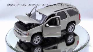 22509 4D Welly 2009 Chevrolet Tahoe SUV 124 Scale Diecast Wholesale [upl. by Ialocin559]