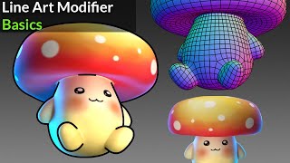 Create an outline with the Line Art Modifier  Blender Secrets [upl. by Ahsian]