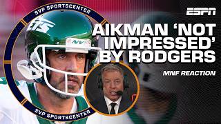 REACTING to Aaron Rodgers amp Jets losing MNF game to 49ers 👀 Troy Aikman NOT IMPRESSED  SC with SVP [upl. by Adnale3]